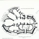 Plan of the main temple of Hagar Qim. (from 'Malta An Archaeological Paradise' by A Bonanno)
