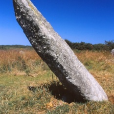 The central stone with its deliberate lean.